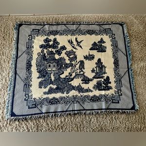 Blue Willow Throw